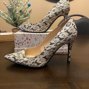 Snake Print High Heels